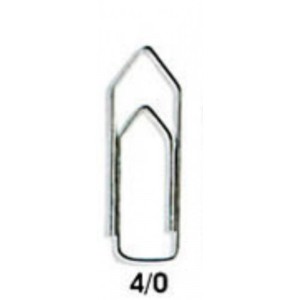 CLIPS NIQUELADO 4/0 CAIXA C/100 UNIDADES CHAPARRAU