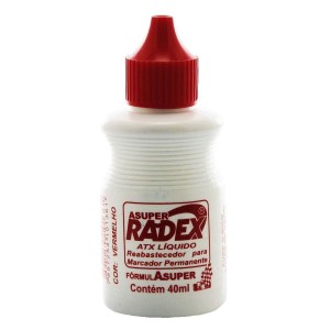 REABASTECEDOR PARA PINCEL ATÔMICO 40ML VERMELHO RADEX