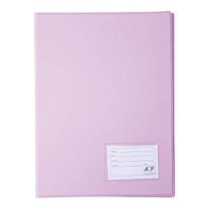 PASTA CATÁLOGO COM 20 PLÁSTICOS REF.132 ROSA ACP