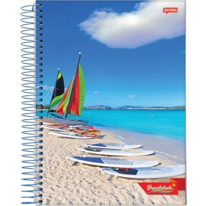 CADERNO 96FLS 1/4 CAPA DURA ESPIRAL BRASILIDADE JANDAIA