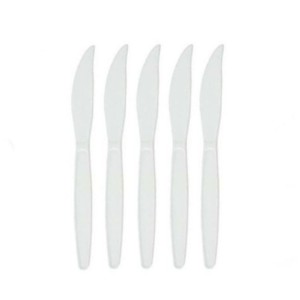 FACA PLASTICA REFEIÇÃO MASTER BRANCA C/50 MAXPLASTIC