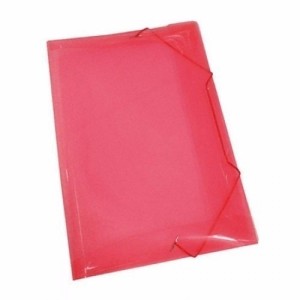 PASTA PLÁSTICA OFÍCIO COM ELÁSTICO VERMELHA ALAPLAST