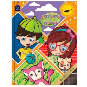 CADERNO 40FLS QUADRICULADO CAPA DURA BROCHURA COMEÇANDO A ESCREVER FORONI