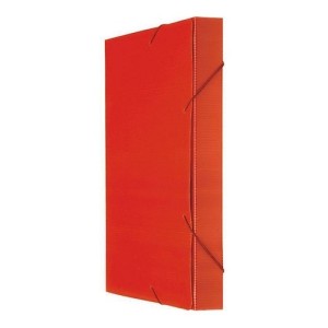 PASTA PLÁSTICA POLIONDA 3,5CM VERMELHA POLIBRAS