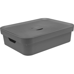 CAIXA ORGANIZADORA CUBE 45x35,5x13CM CINZA CC550 OU