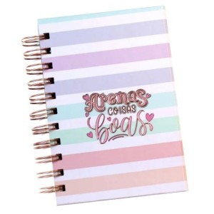 CADERNETA SEM PAUTA 10X15CM 80FLS 90G APENAS COISAS BOAS MERCI