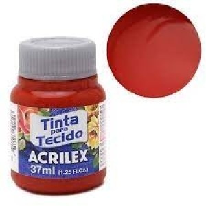 TINTA PARA TECIDO VERMELHO ESCARLATE 37ML ACRILEX