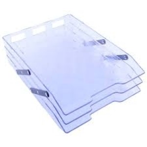 CAIXA DE CORRESPONDÊNCIA TRIPLA MÓVEL VAZADA CRISTAL CARBRINK