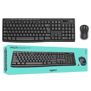 TECLADO + MOUSE SEM FIO WIRELESS MK270 LOGITECH