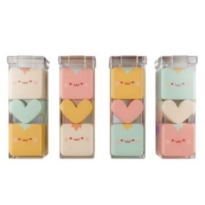 MINI BORRACHA CUBINHO COM 3 UNIDADES CIS