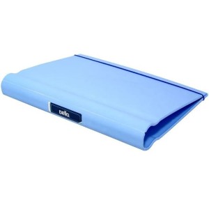 FICHÁRIO 4 ARGOLAS INJETADO COM ELÁSTICO AZUL PASTEL 5022 DELLO