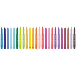 CANETA HIDROGRÁFICA 0.4 FINE PEN 24 CORES FABER CASTELL