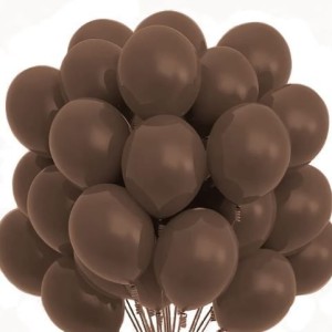 BALÃO BEXIGA Nº 08 MARROM C/50 UNIDADES HAPPY DAY