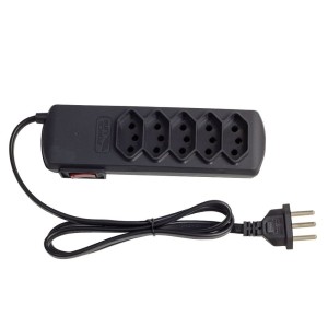 FILTRO DE LINHA 5 TOMADAS 0,8M BIVOLT 00116 SLIM FORCE LINE