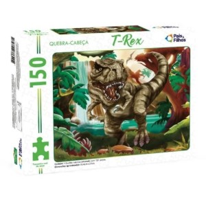 QUEBRA-CABEÇA T REX COM 150 PEÇAS PAIS & FILHOS