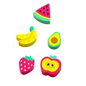 POTE DE BORRACHA MINI FRUTAS C/20 UNIDADES CIS