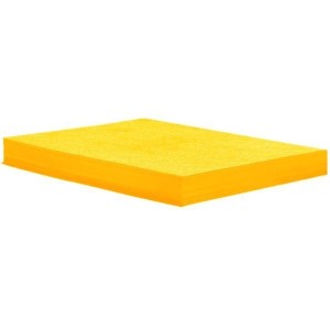 CONTRA CAPA A4 PARA ENCADERNAÇÃO AMARELA FOSCA PACOTE C/100 UNIDADES