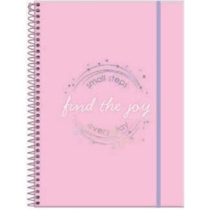 CADERNO 80FLS 1 MATÉRIA UNIVERSITÁRIO CAPA PLÁSTICA FLUOR MIX SOFT FORONI