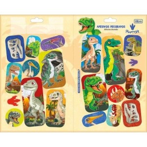 CARTELA DE ADESIVOS DECORADOS G RAPTOR TILIBRA