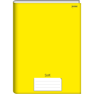 CADERNO 1/4 48FLS CAPA DURA BROCHURA AMARELO STIFF JANDAIA
