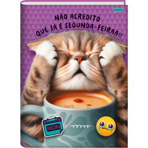 CADERNO 80FLS 1/4 CAPA DURA BROCHURA PETS LOVE JANDAIA