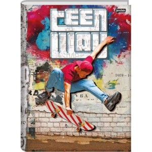 CADERNO 48FLS UNIVERSITÁRIO CAPA DURA BROCHURA TEEN WAY JANDAIA