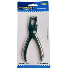PERFURADOR METAL 1 FURO 6FLS 6MM MP804 MASTERPRINT