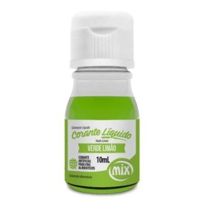 ANILINA CORANTE LÍQUIDO VERDE LIMÃO 10ML MIX
