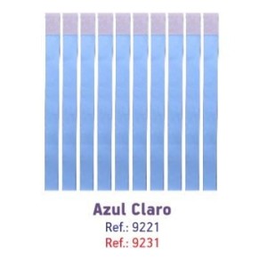 PULSEIRA DE IDENTIFICAÇÃO VIP C/100 UNIDADES AZUL CLARO MAKE