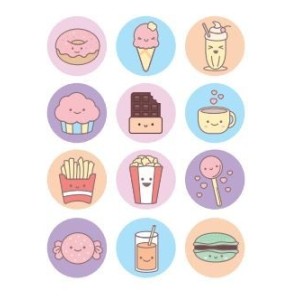 CARIMBOS STAMP CANDY C/4 UNIDADES CIS